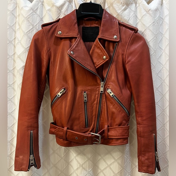 Allsaints Balfern Leather Jacket - Picture 8 of 8